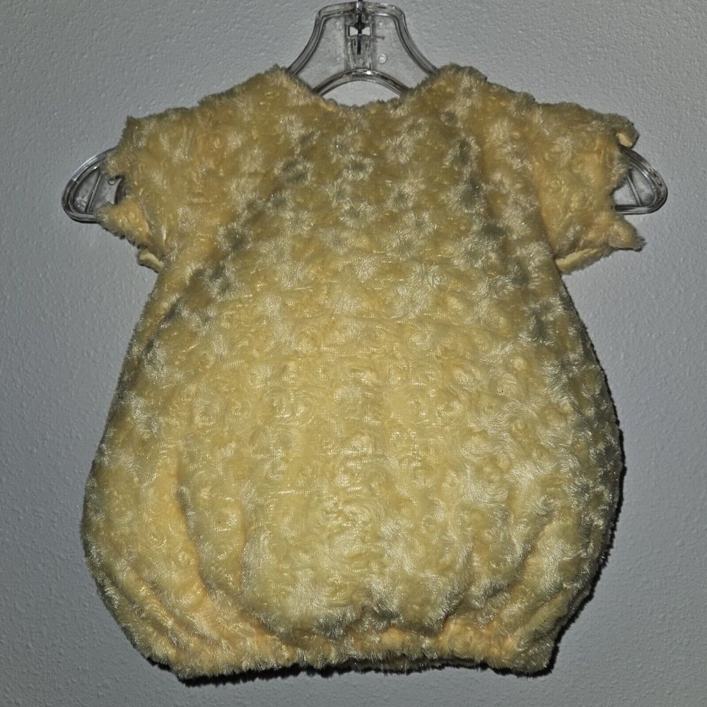 Adorable Yellow Fuzzy Kids Costume